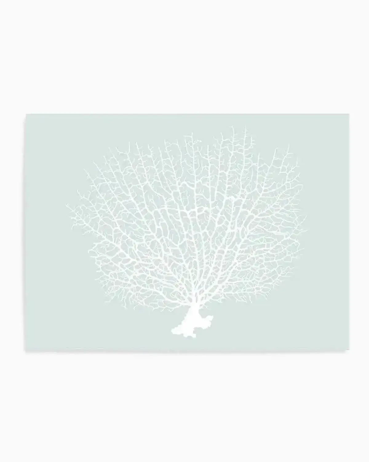 White Coral On Mint Art Print from Olive et Oriel where you can shop wallpaper and artworks online