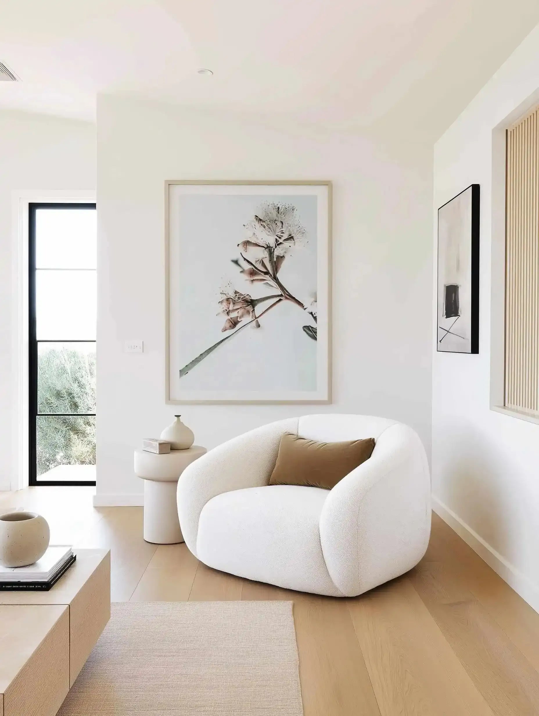 White Eucalyptus I Art Print from Olive et Oriel where you can shop wallpaper and artworks online