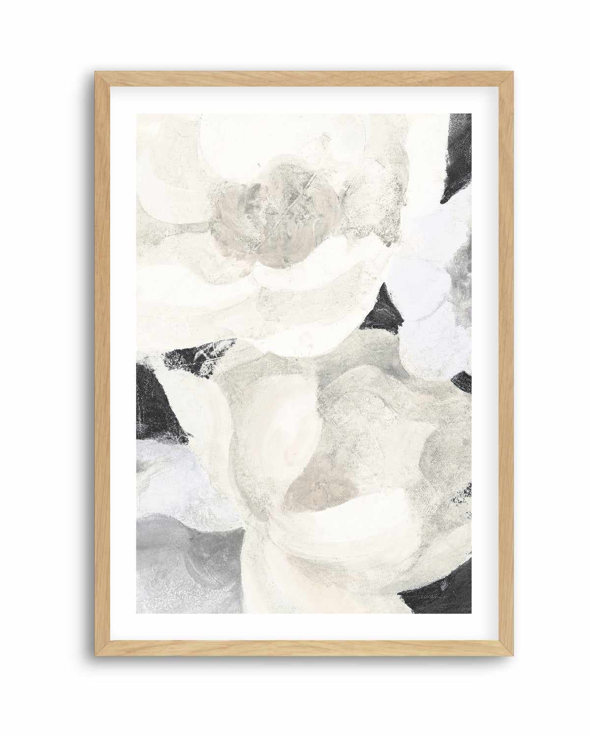 White Flowers on Black | Art Print