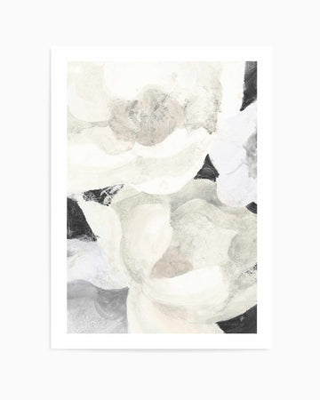 White Flowers on Black | Art Print from Olive et Oriel where you can shop wallpaper and artworks online