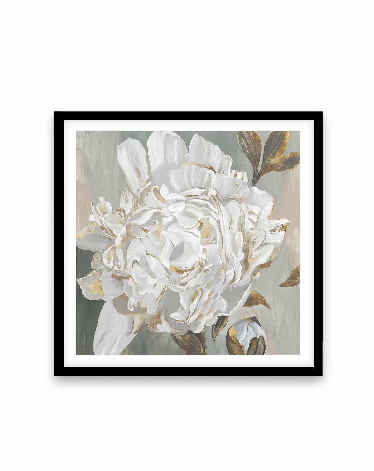 White Foliole Art Print from Olive et Oriel where you can shop wallpaper and artworks online