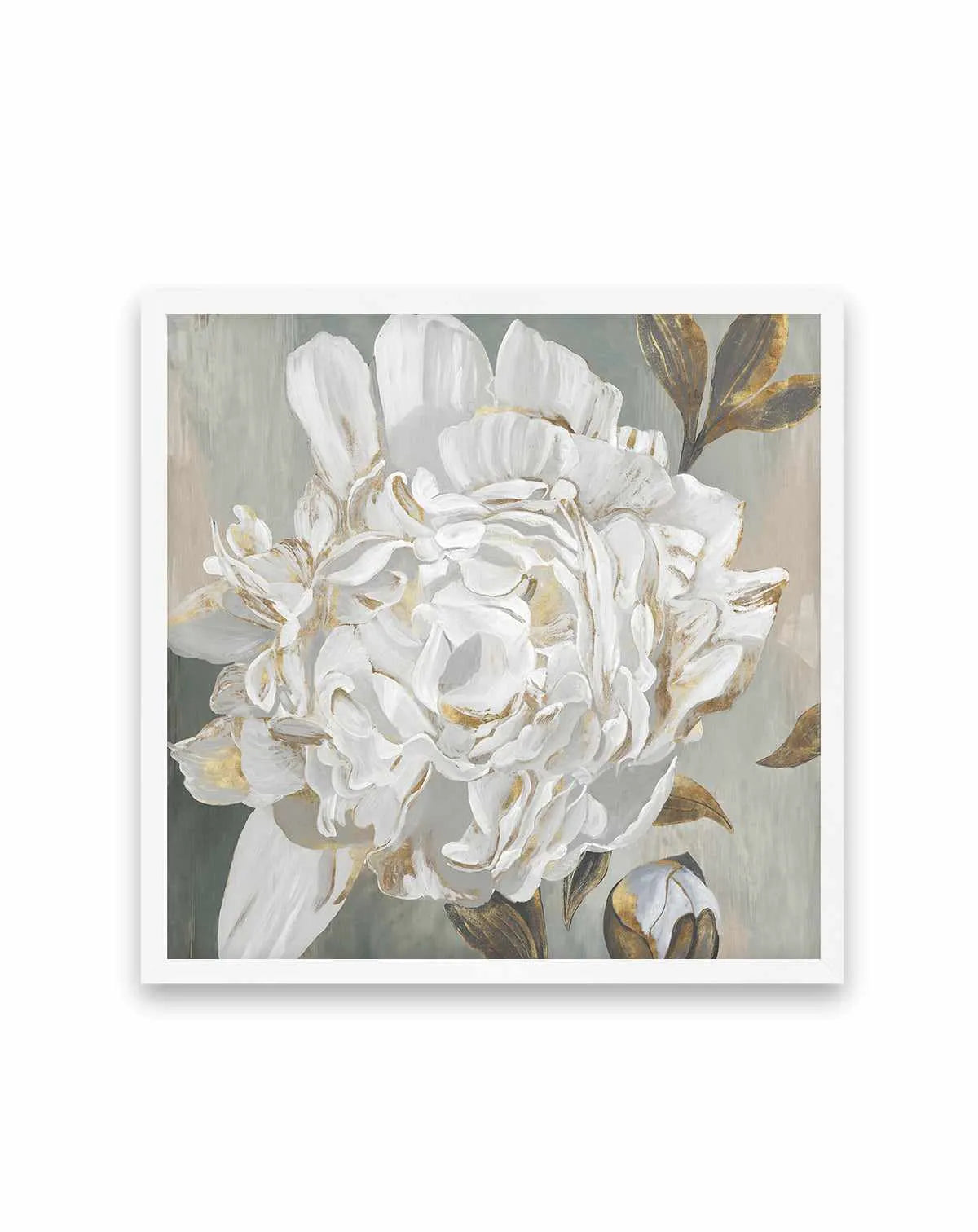 White Foliole Art Print from Olive et Oriel where you can shop wallpaper and artworks online