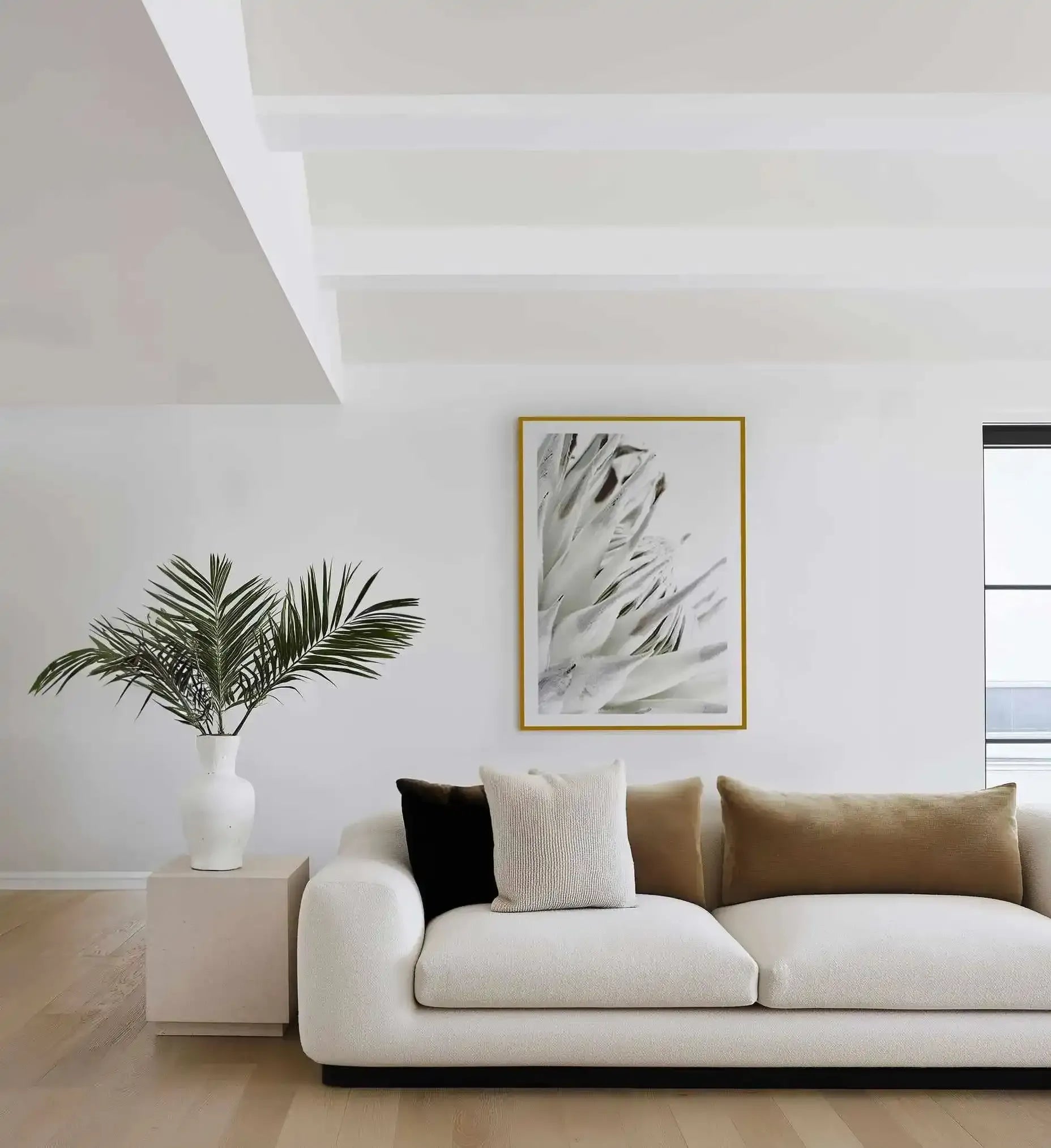 White King Protea Art Print from Olive et Oriel where you can shop wallpaper and artworks online