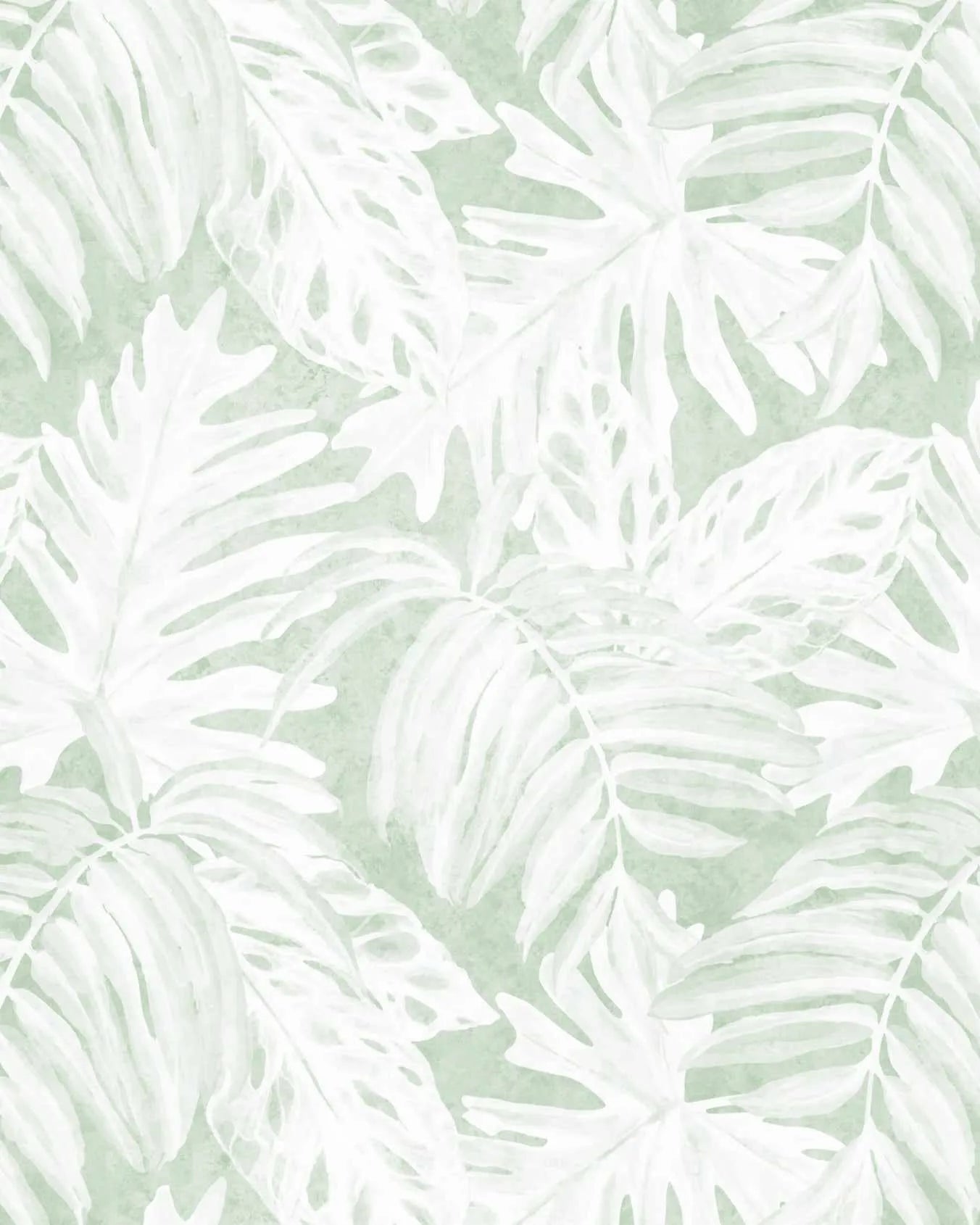 White Luxe Palm Wallpaper in Sage Green-Wallpaper-Buy Australian Removable Wallpaper Now Sage Green Wallpaper Peel And Stick Wallpaper Online At Olive et Oriel Custom Made Wallpapers Wall Papers Decorate Your Bedroom Living Room Kids Room or Commercial Interior