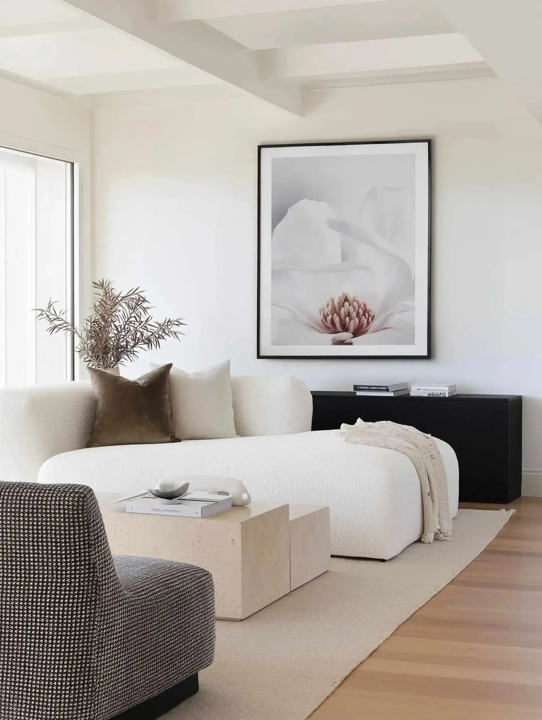 White Magnolia II Art Print from Olive et Oriel where you can shop wallpaper and artworks online
