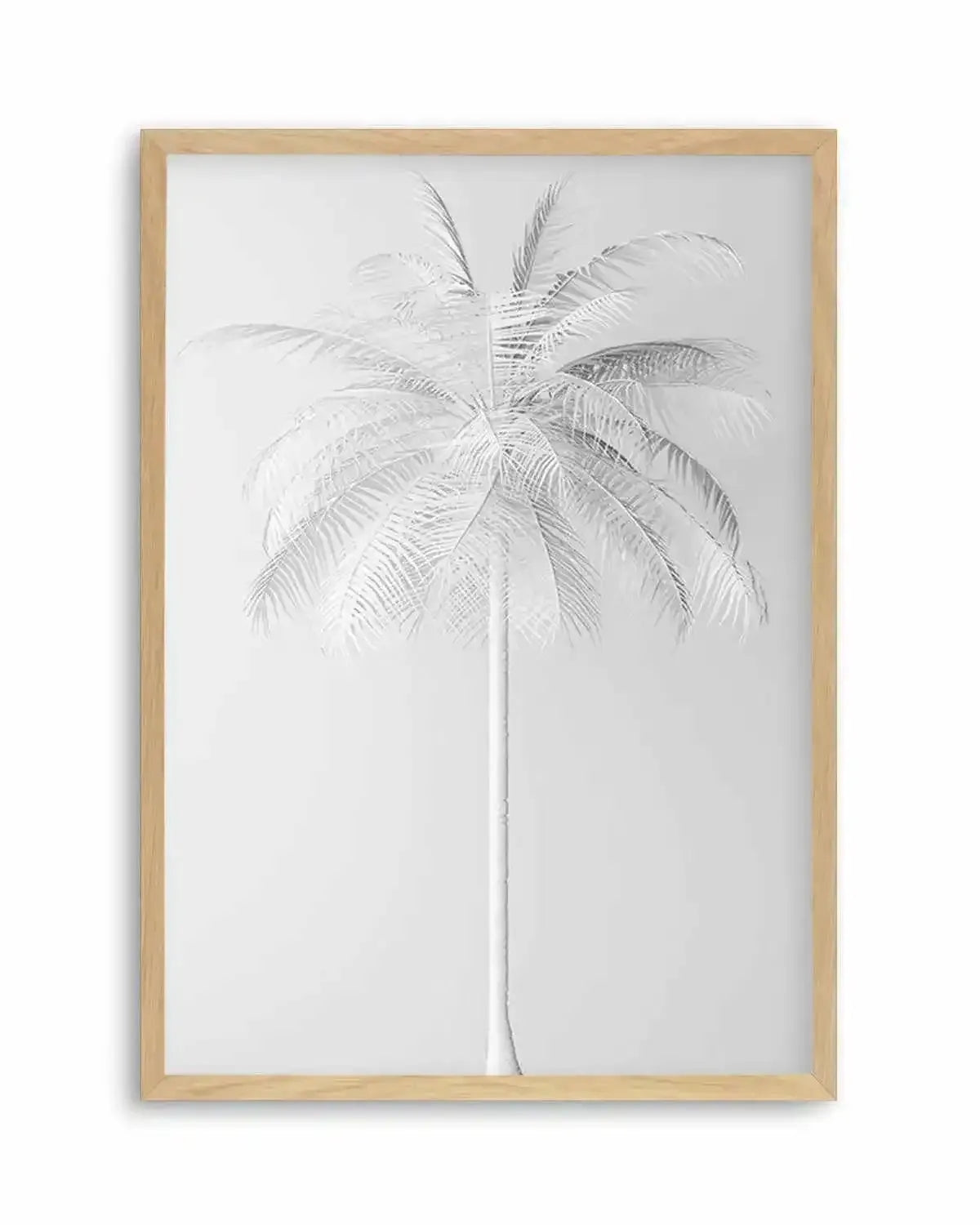 White Palm on Grey Art Print from Olive et Oriel where you can shop wallpaper and artworks online