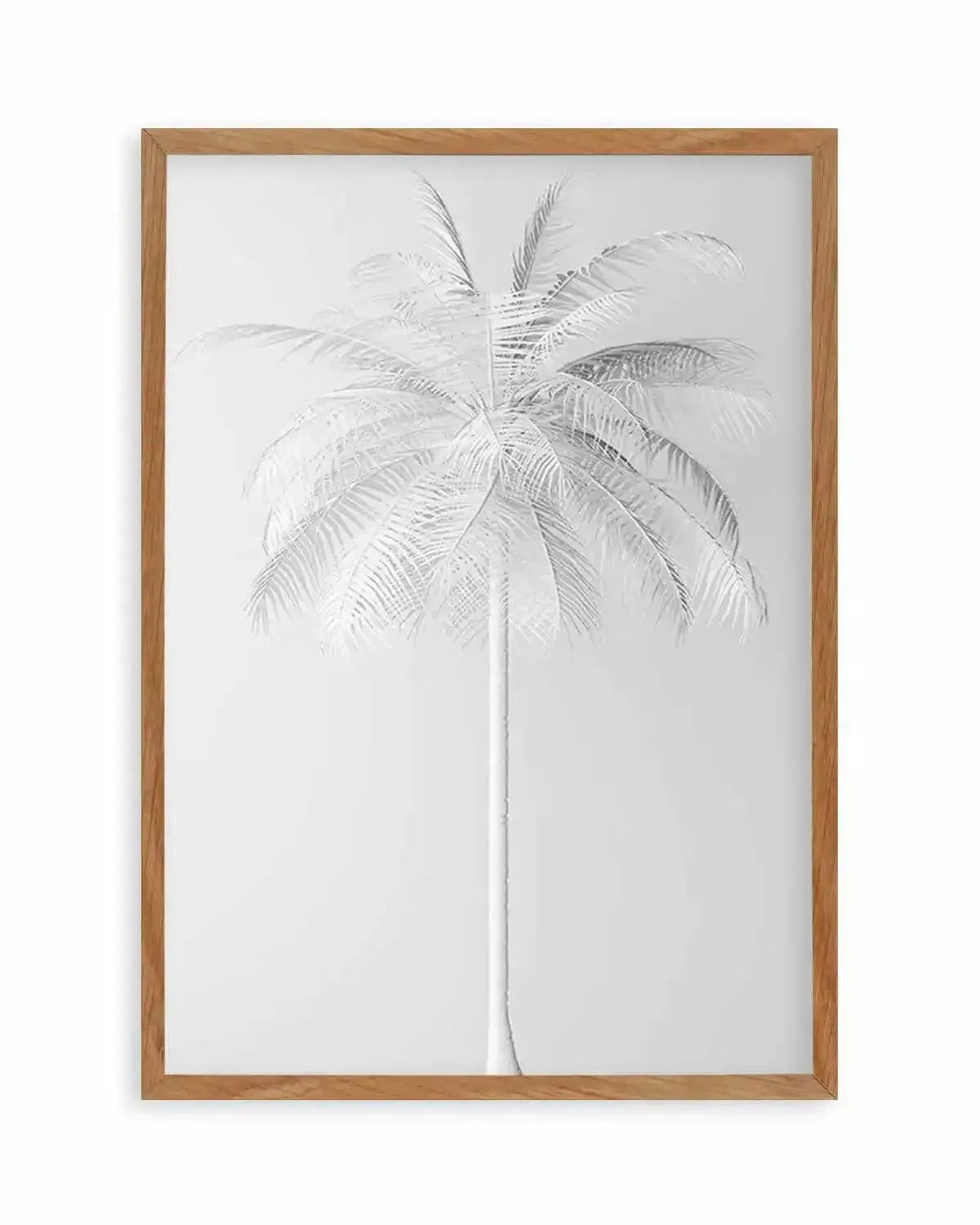 White Palm on Grey Art Print from Olive et Oriel where you can shop wallpaper and artworks online