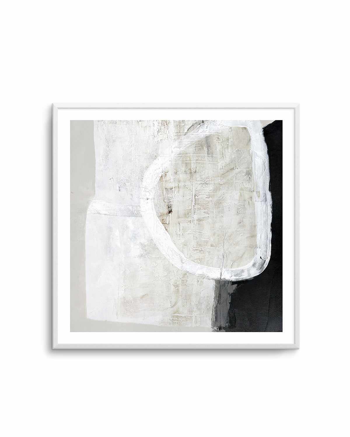 White Stone by Design Fabrikken Art Print