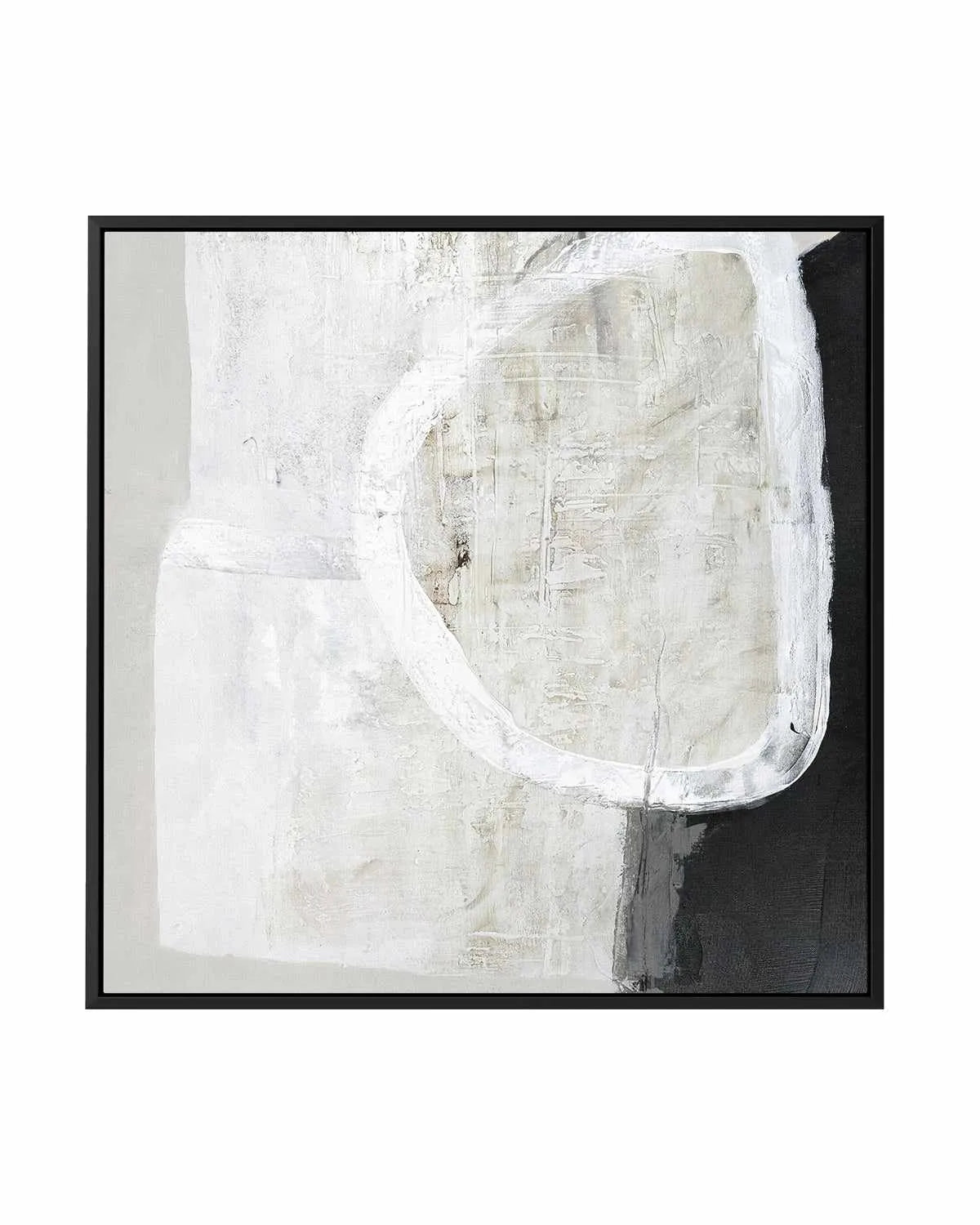 White Stone by Design Fabrikken | Framed Canvas Art Print from Olive et Oriel where you can shop wallpaper and artworks online