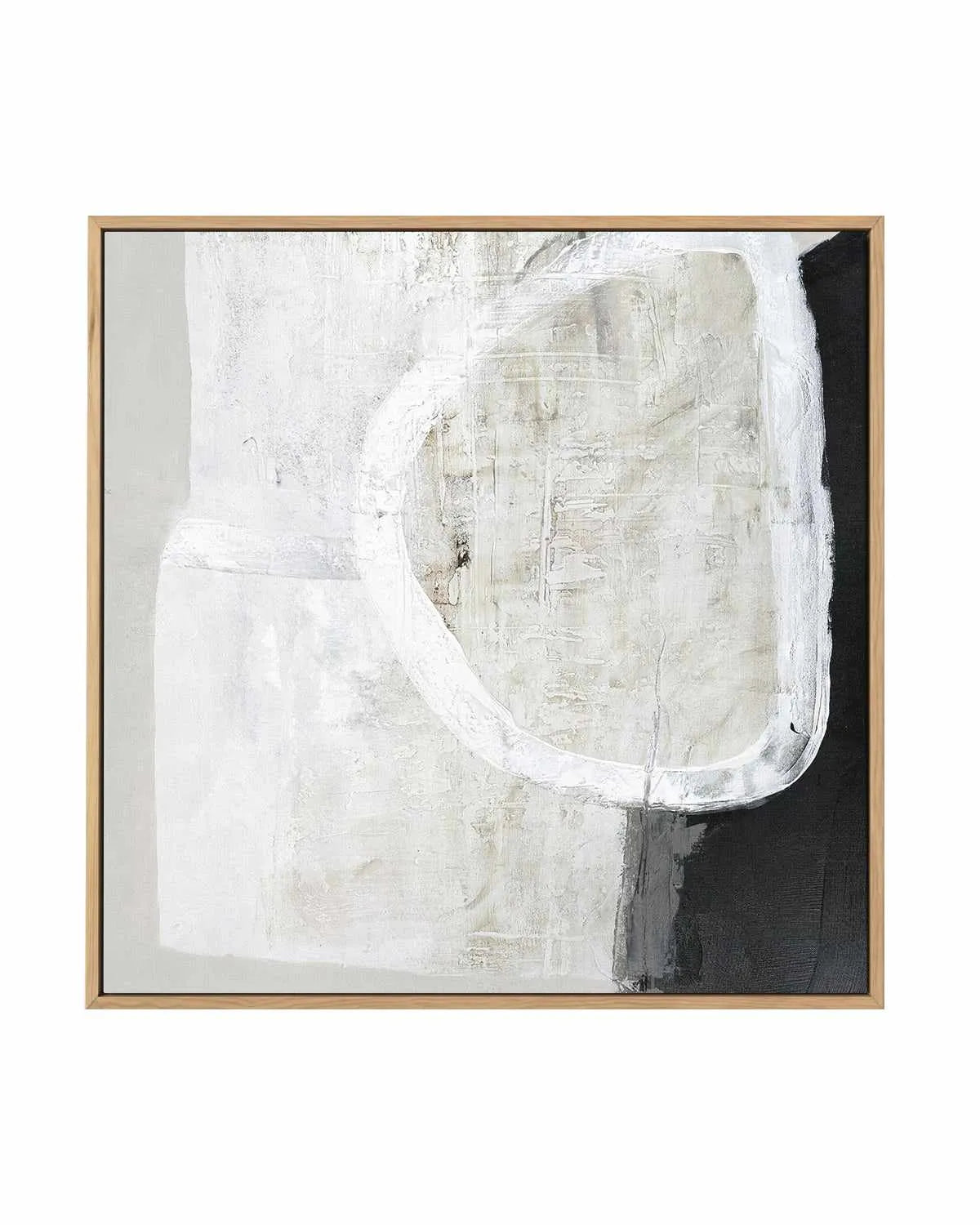 White Stone by Design Fabrikken | Framed Canvas Art Print from Olive et Oriel where you can shop wallpaper and artworks online