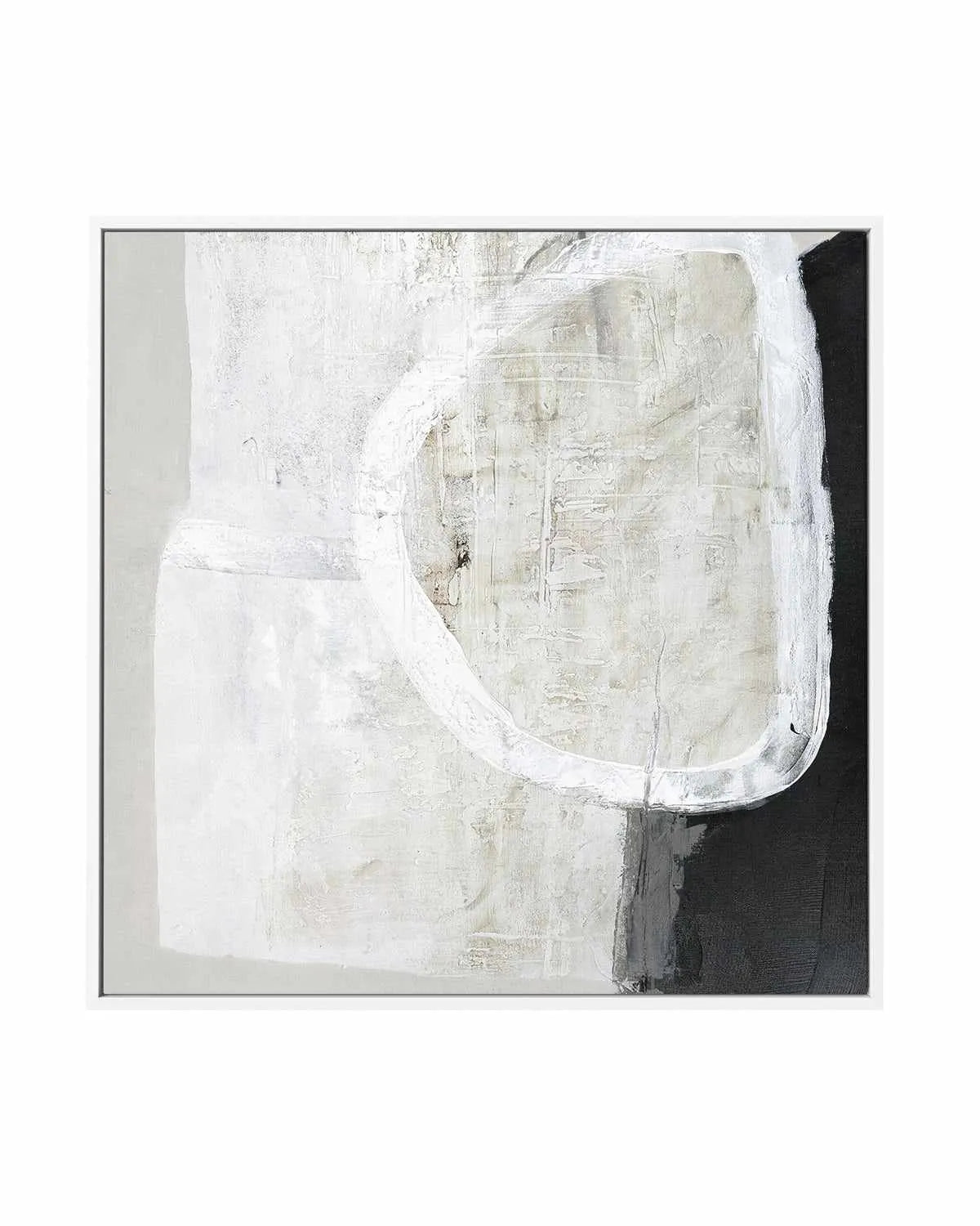 White Stone by Design Fabrikken | Framed Canvas Art Print from Olive et Oriel where you can shop wallpaper and artworks online