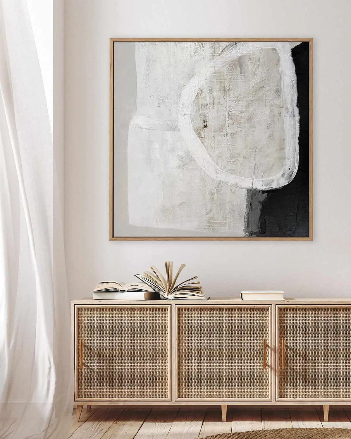 White Stone by Design Fabrikken | Framed Canvas Art Print from Olive et Oriel where you can shop wallpaper and artworks online