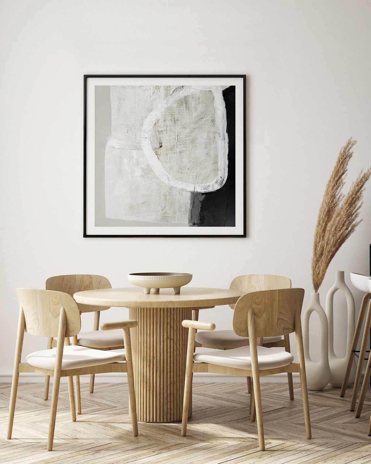 White Stone by Design Fabrikken Art Print