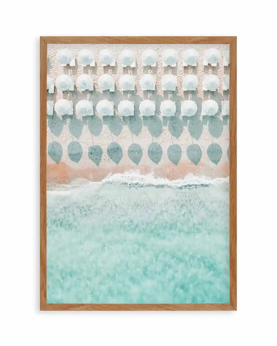 White Umbrellas Art Print from Olive et Oriel where you can shop wallpaper and artworks online