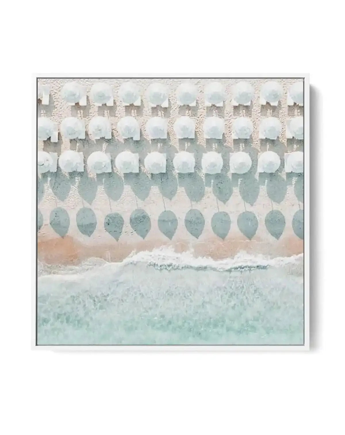White Umbrellas SQ | Framed Canvas-CANVAS-You can shop wall art online with Olive et Oriel for everything from abstract art to fun kids wall art. Our beautiful modern art prints and canvas art are available from large canvas prints to wall art paintings and our proudly Australian artwork collection offers only the highest quality framed large wall art and canvas art Australia - You can buy fashion photography prints or Hampton print posters and paintings on canvas from Olive et Oriel and have th