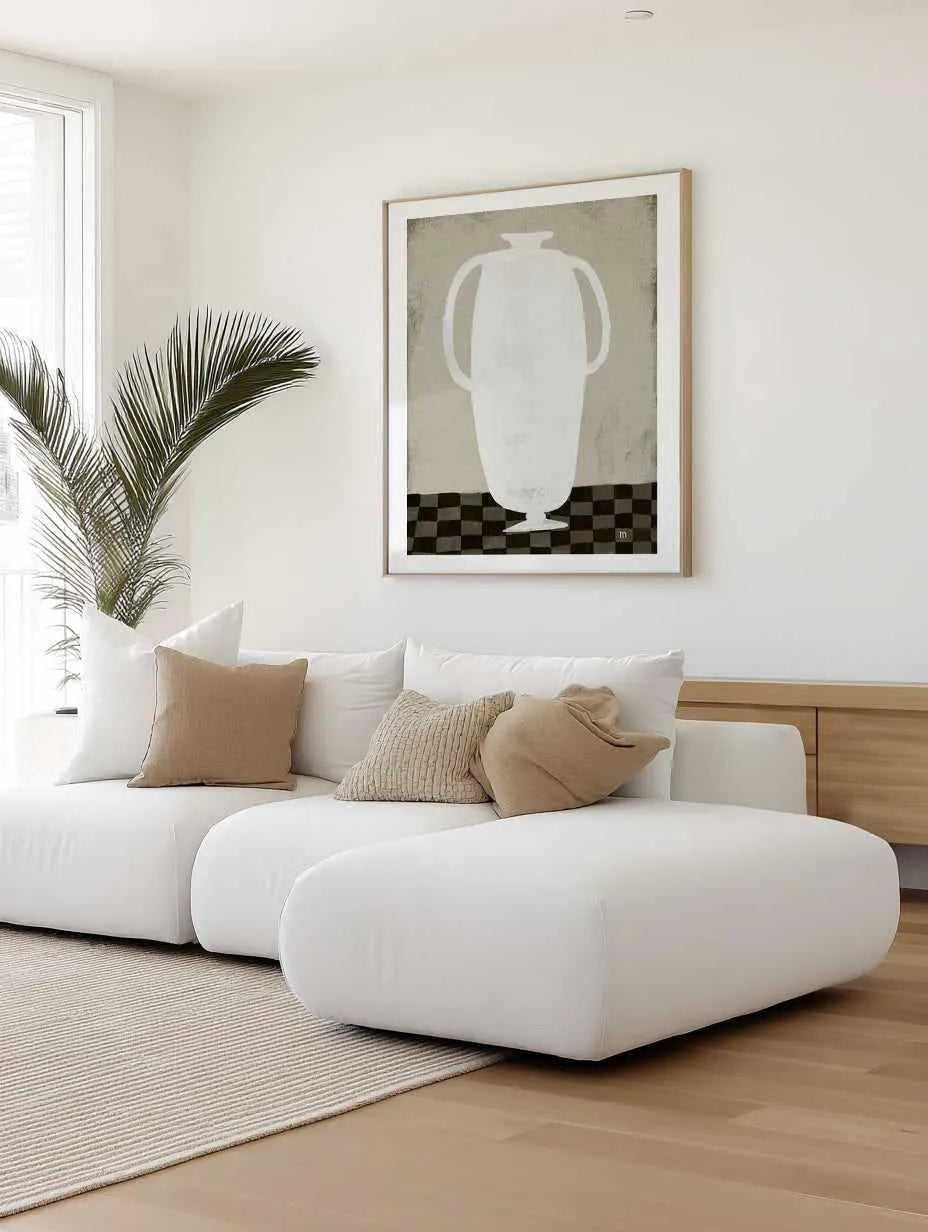 White Vase by Marco Marella | Art Print from Olive et Oriel where you can shop wallpaper and artworks online