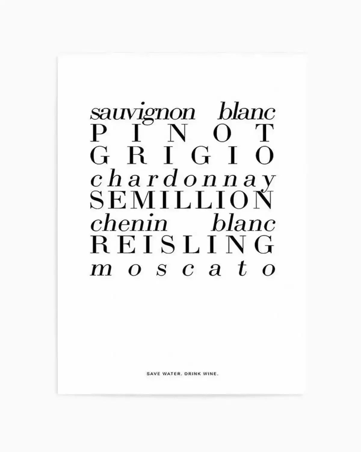 White Wine Art Print from Olive et Oriel where you can shop wallpaper and artworks online