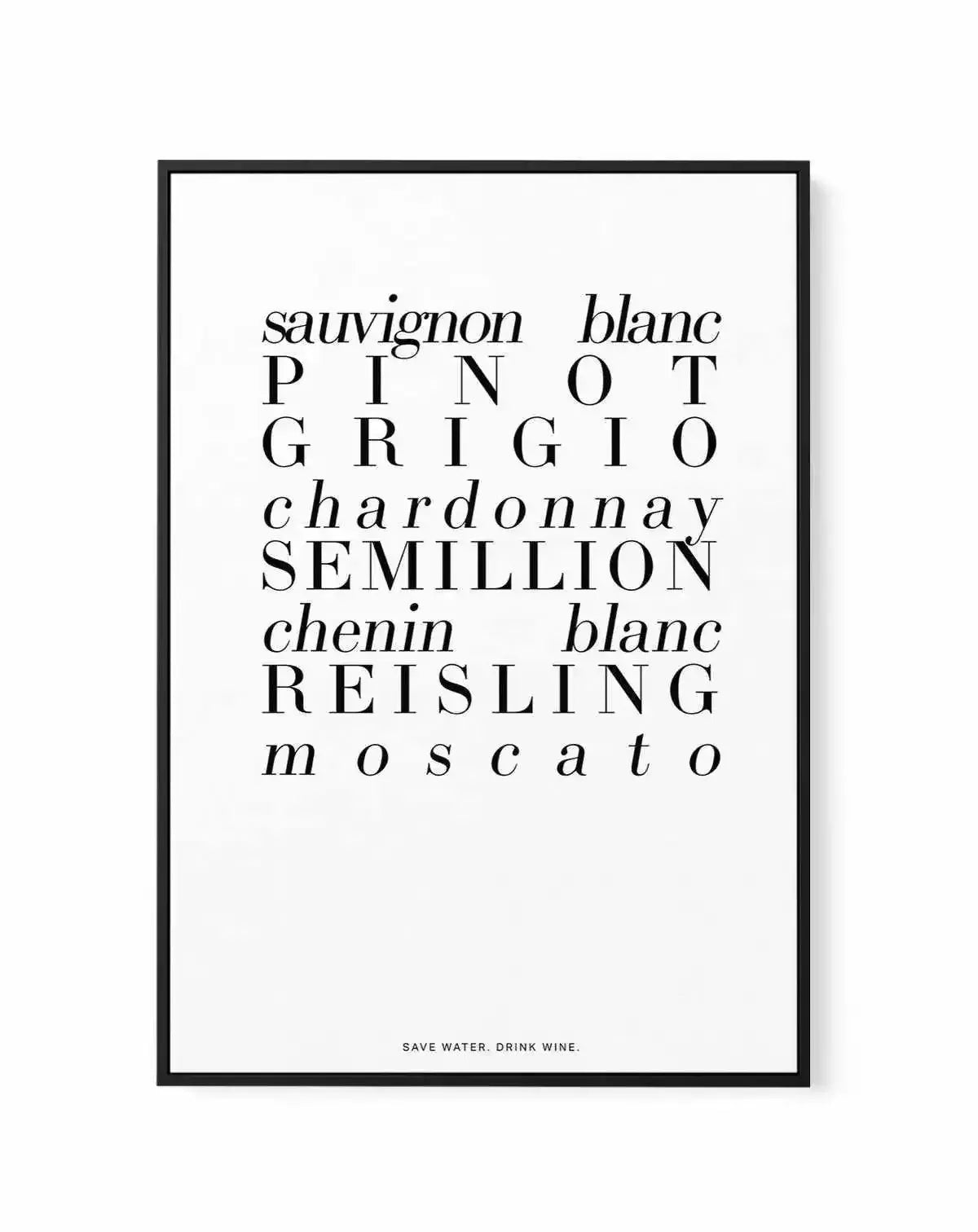 White Wine | Framed Canvas-CANVAS-You can shop wall art online with Olive et Oriel for everything from abstract art to fun kids wall art. Our beautiful modern art prints and canvas art are available from large canvas prints to wall art paintings and our proudly Australian artwork collection offers only the highest quality framed large wall art and canvas art Australia - You can buy fashion photography prints or Hampton print posters and paintings on canvas from Olive et Oriel and have them deliv