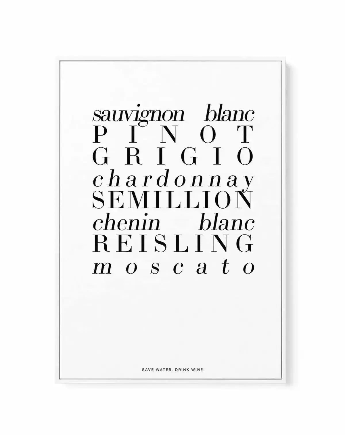 White Wine | Framed Canvas-CANVAS-You can shop wall art online with Olive et Oriel for everything from abstract art to fun kids wall art. Our beautiful modern art prints and canvas art are available from large canvas prints to wall art paintings and our proudly Australian artwork collection offers only the highest quality framed large wall art and canvas art Australia - You can buy fashion photography prints or Hampton print posters and paintings on canvas from Olive et Oriel and have them deliv