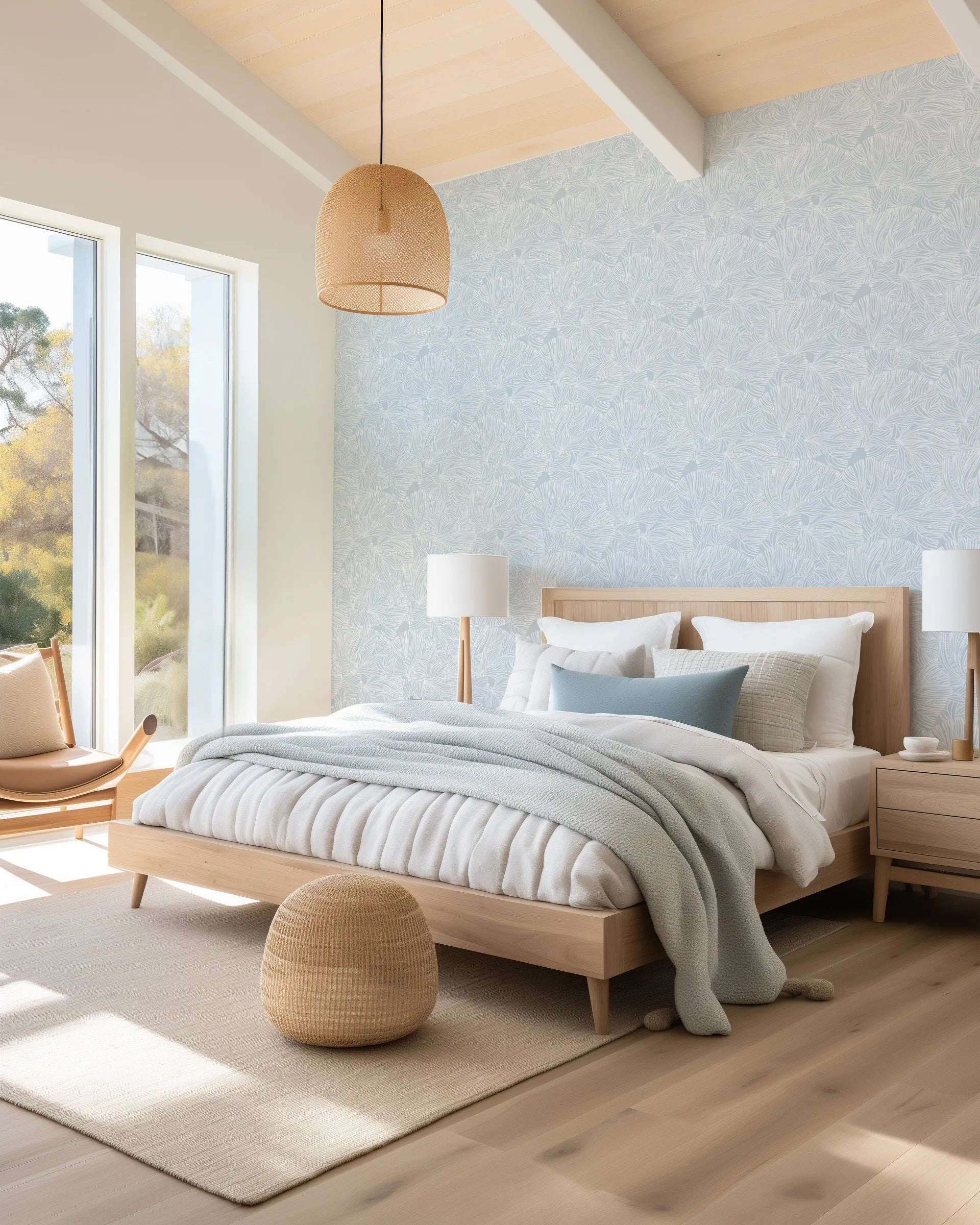 White Coral Wallpaper from Olive et Oriel where you can shop wallpaper and artworks online