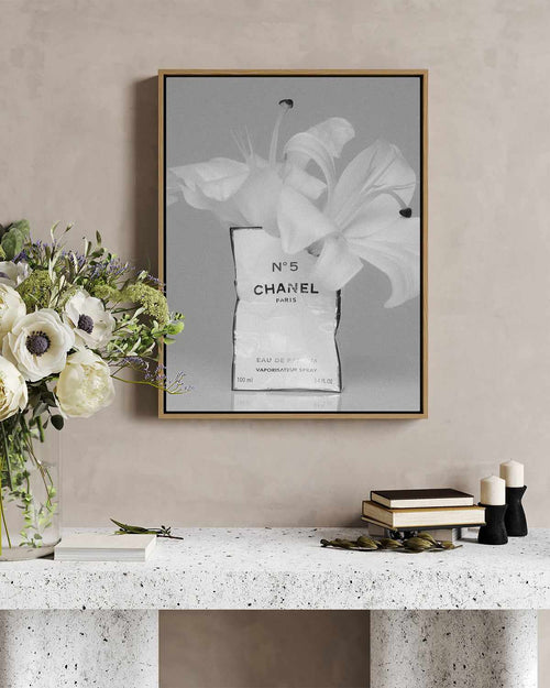 White Lily No 2 by Mario Stefanelli | Framed Canvas Art Print