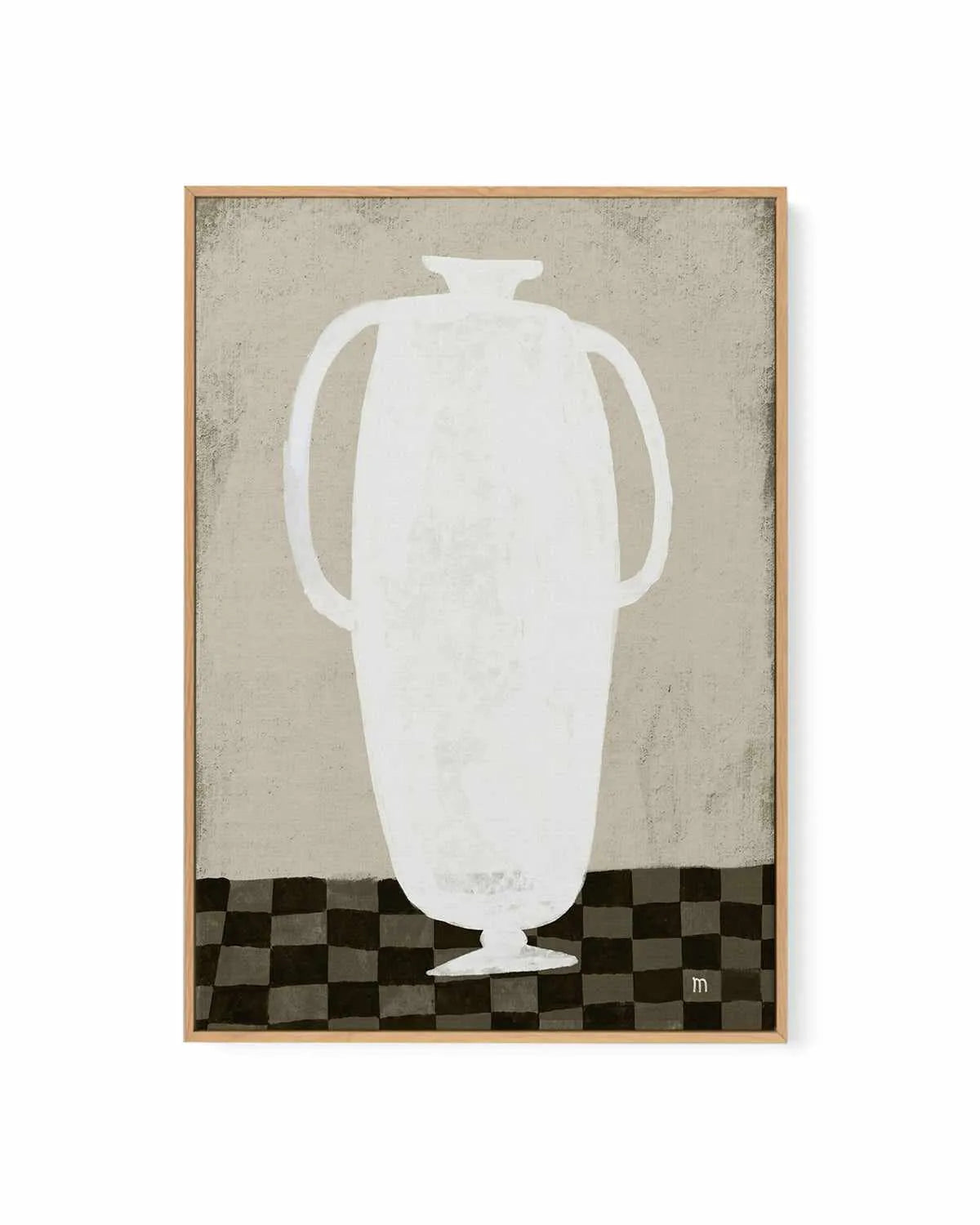 White Vase by Marco Marella | Framed Canvas Art Print from Olive et Oriel where you can shop wallpaper and artworks online
