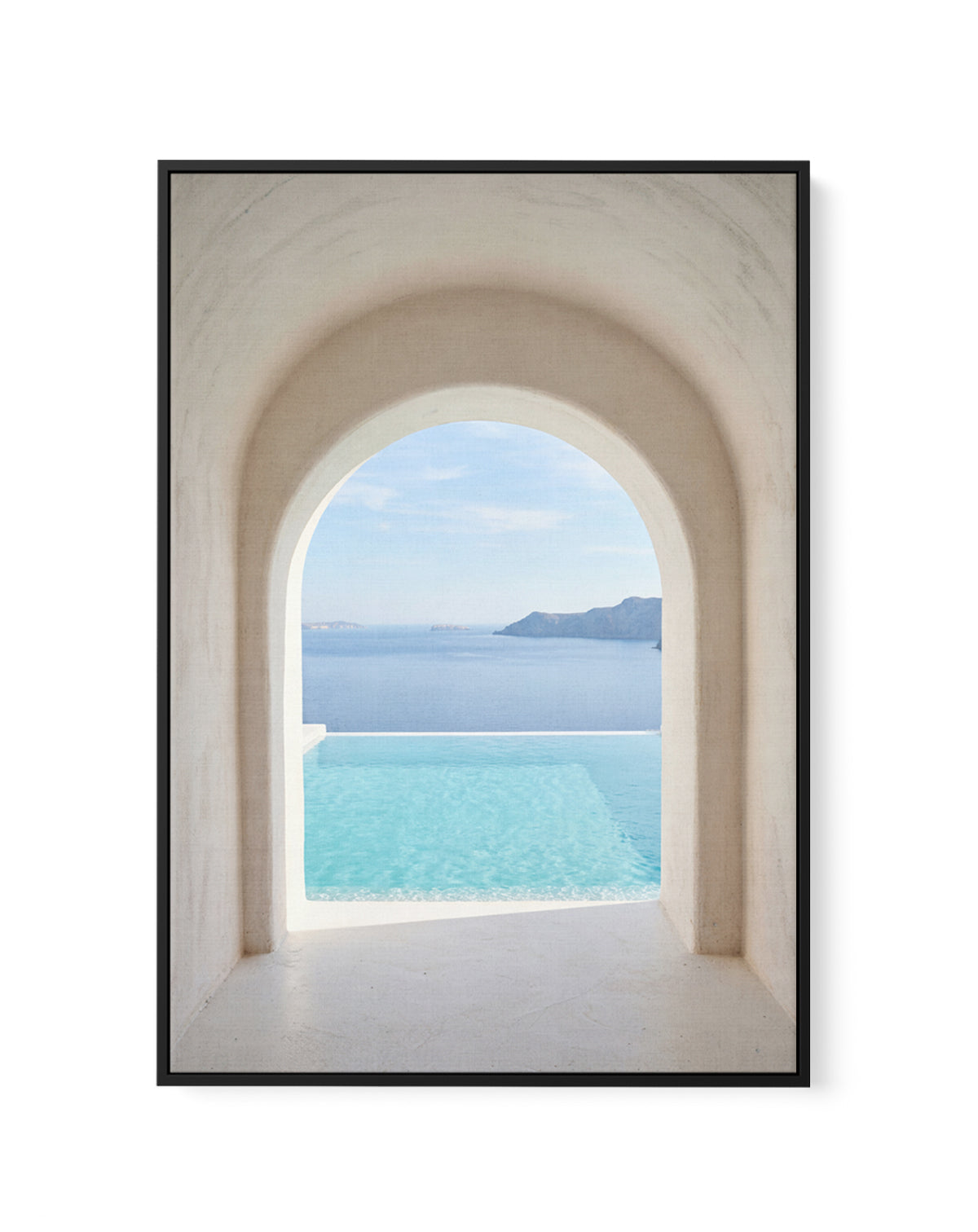 Whitewashed Archway | Framed Canvas Art Print