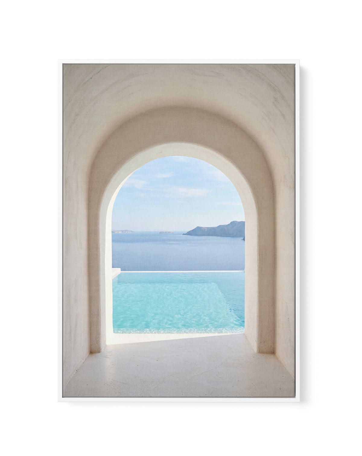 Whitewashed Archway | Framed Canvas Art Print