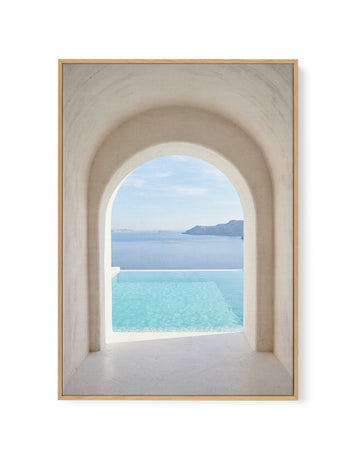 Whitewashed Archway | Framed Canvas Wall Art