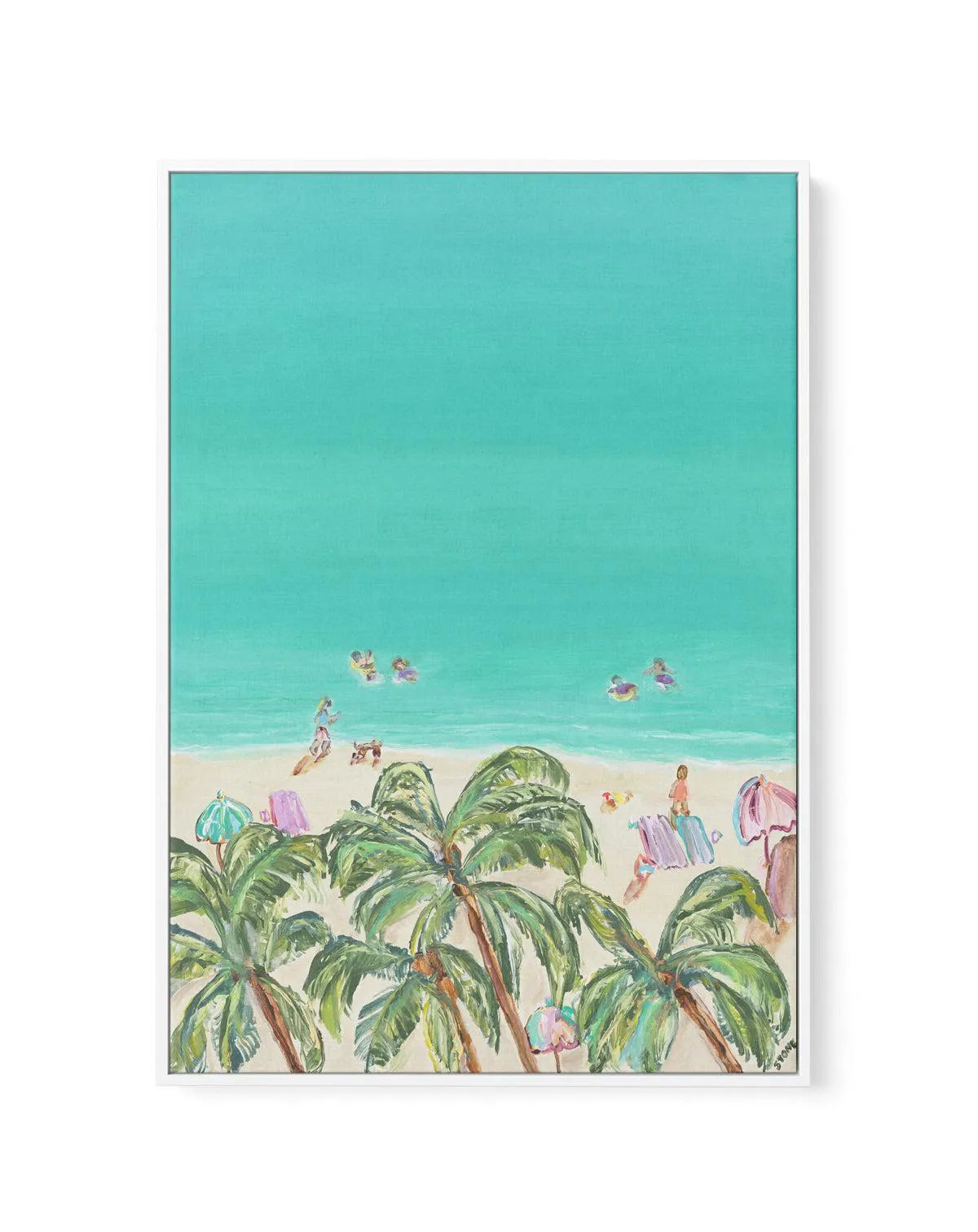 Whitsundays Daydream by Belinda Stone | Framed Canvas-CANVAS-You can shop wall art online with Olive et Oriel for everything from abstract art to fun kids wall art. Our beautiful modern art prints and canvas art are available from large canvas prints to wall art paintings and our proudly Australian artwork collection offers only the highest quality framed large wall art and canvas art Australia - You can buy fashion photography prints or Hampton print posters and paintings on canvas from Olive e