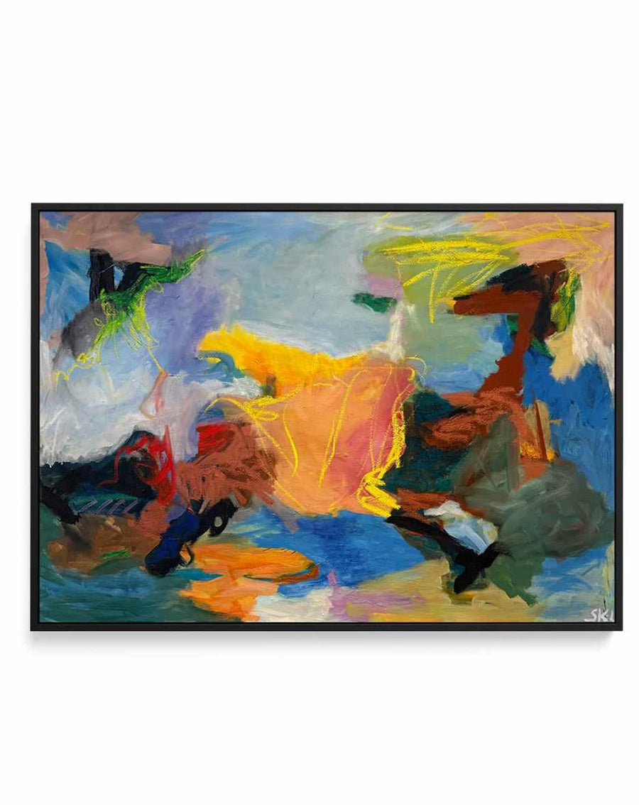 Why Not by Svend Kindt-Larsen | Framed Canvas Art Print from Olive et Oriel where you can shop wallpaper and artworks online