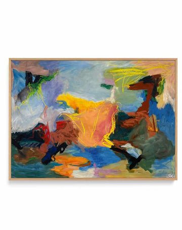 Why Not by Svend Kindt-Larsen | Framed Canvas Art Print from Olive et Oriel where you can shop wallpaper and artworks online