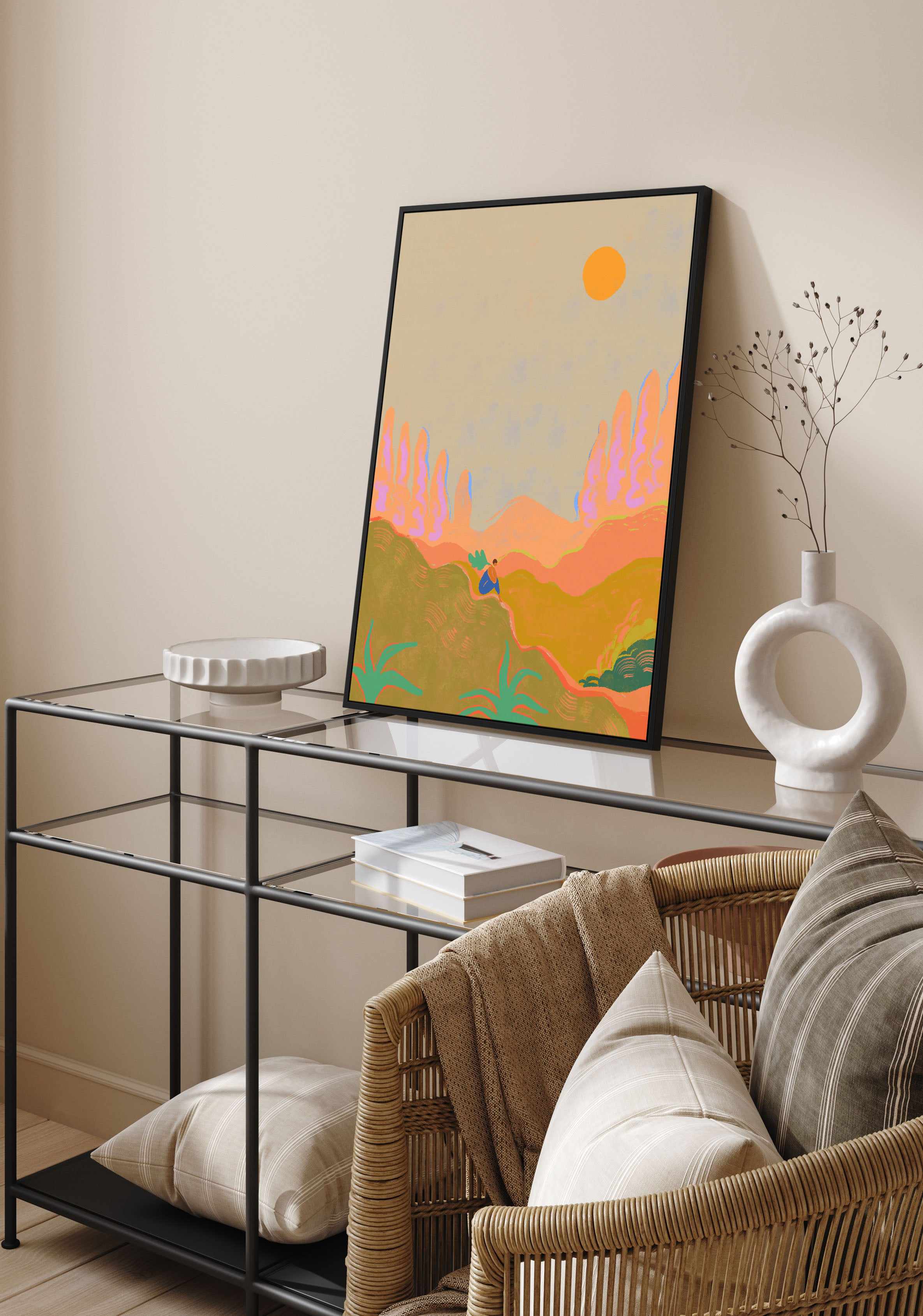 Wide Open Spaces by Arty Guava | Framed Canvas Art Print