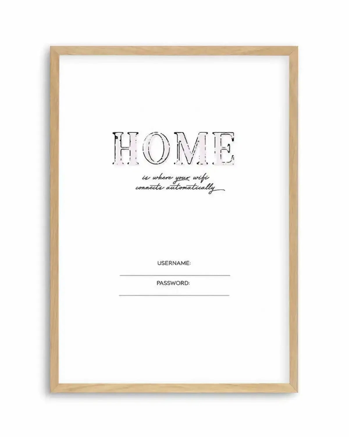 Wifi - Home Is... Art Print from Olive et Oriel where you can shop wallpaper and artworks online