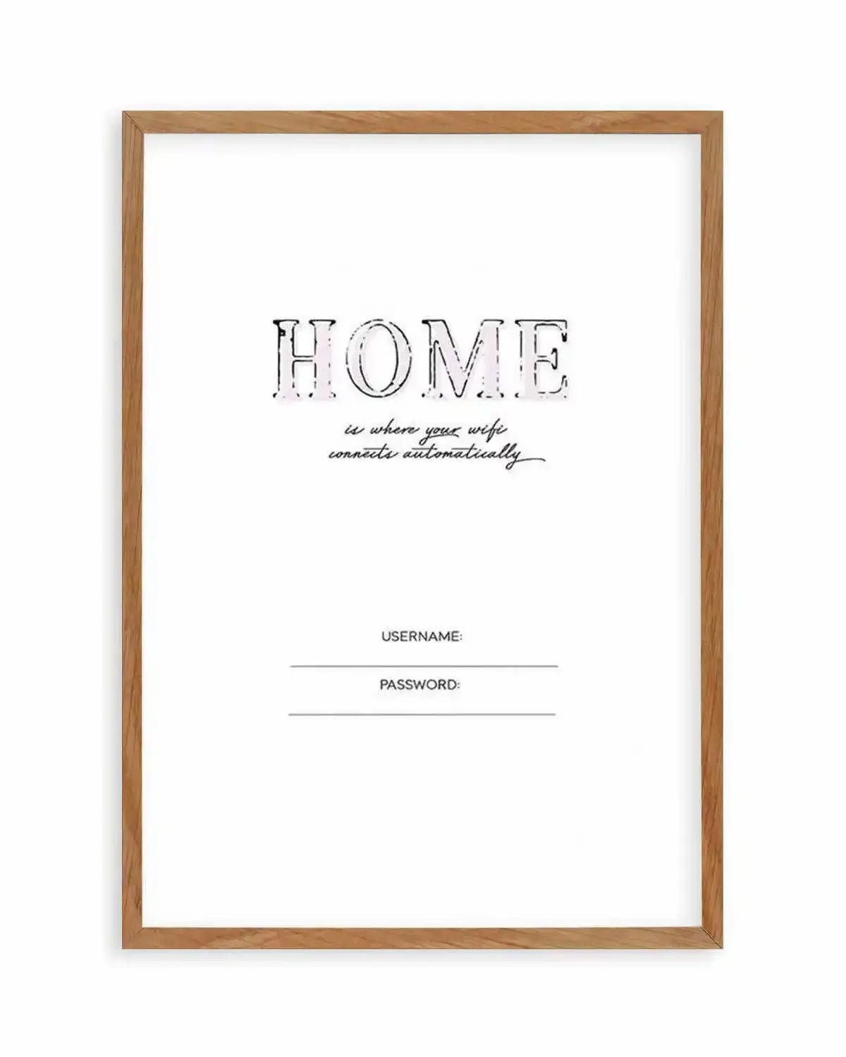 Wifi - Home Is... Art Print from Olive et Oriel where you can shop wallpaper and artworks online