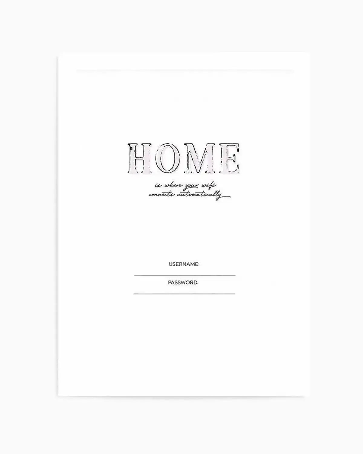Wifi - Home Is... Art Print from Olive et Oriel where you can shop wallpaper and artworks online