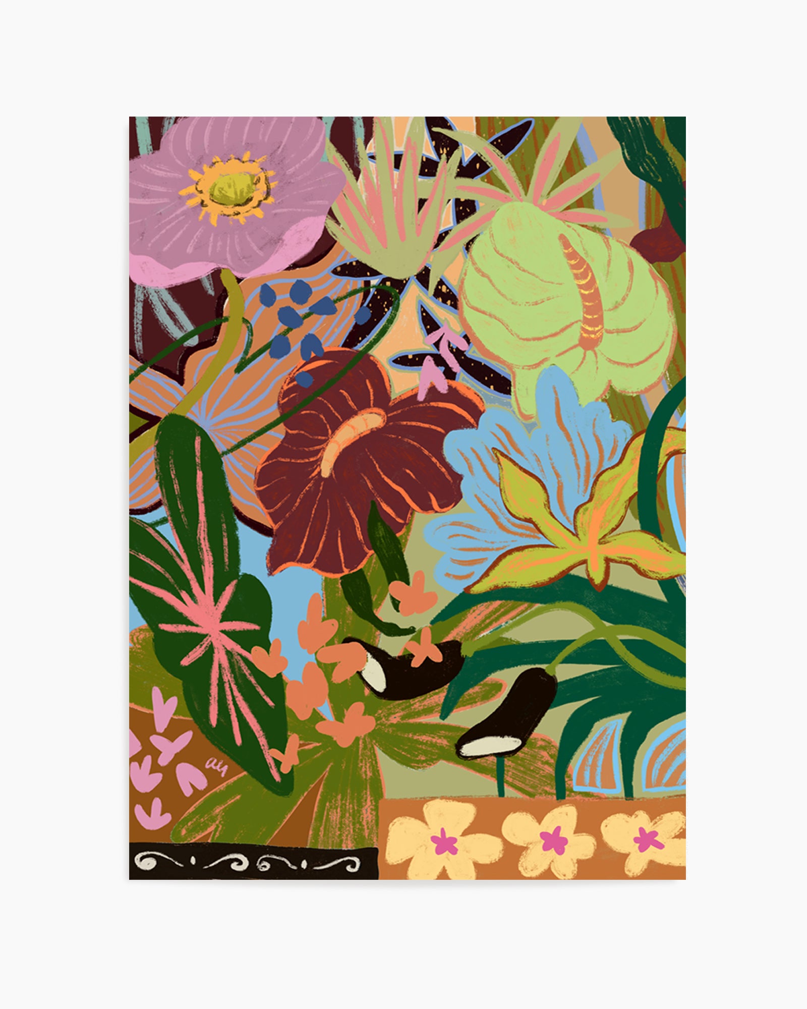 Wild Bouquet by Arty Guava | Art Print