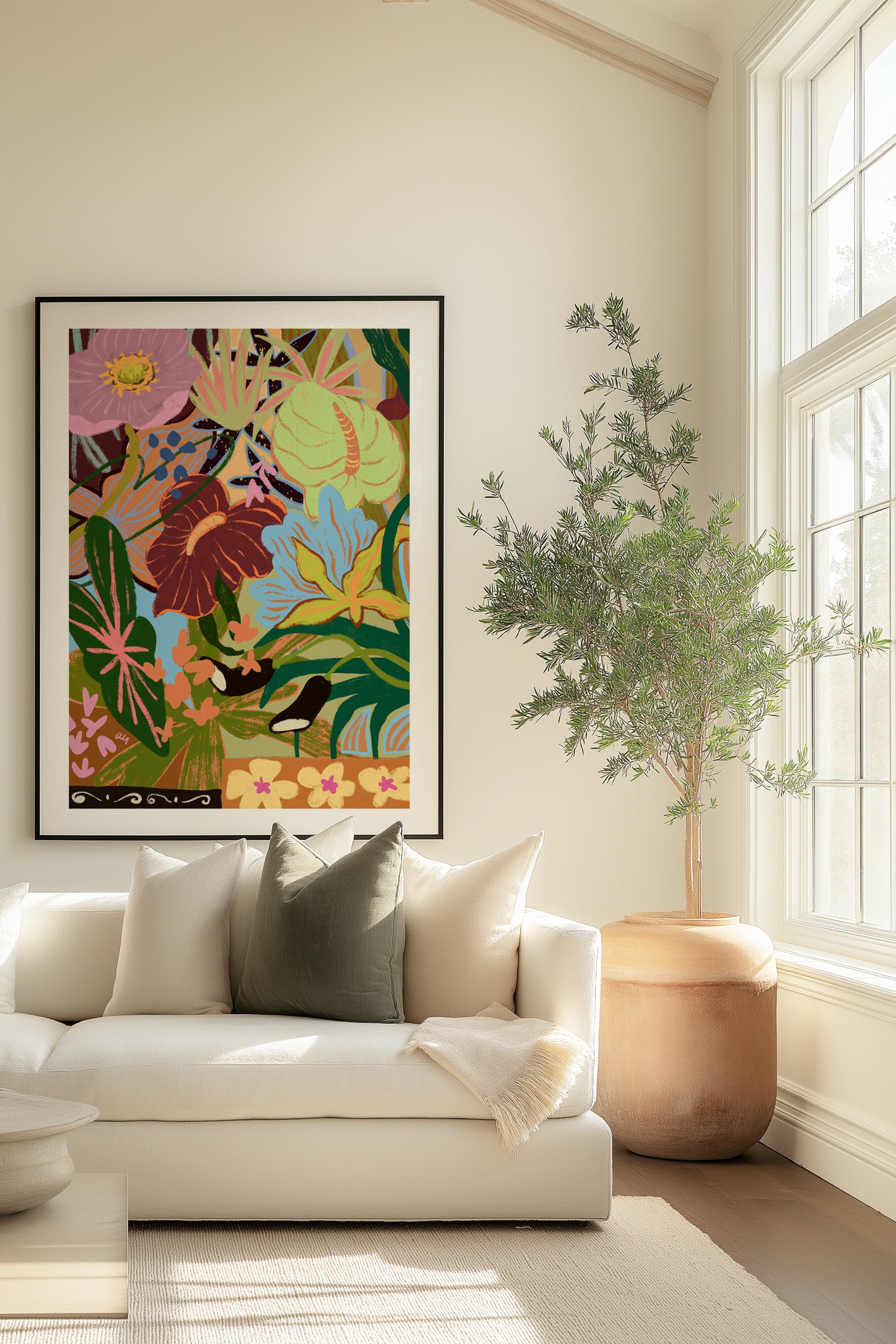 Wild Bouquet by Arty Guava | Art Print