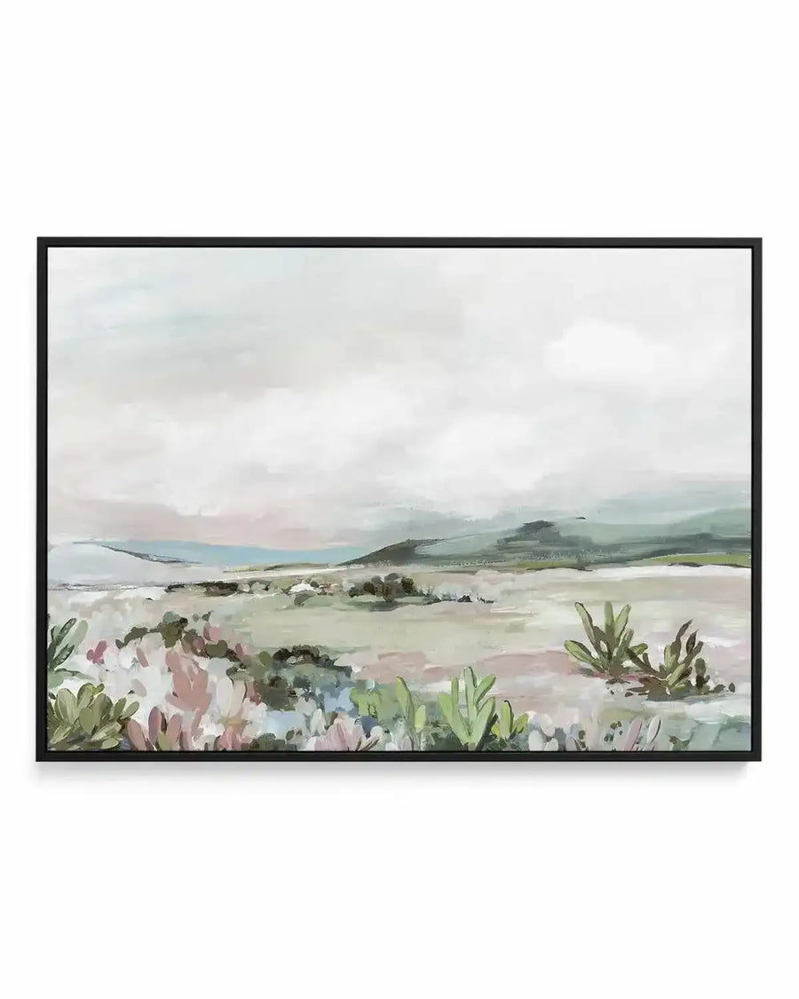 Wild Cactus Garden | Framed Canvas Art Print from Olive et Oriel where you can shop wallpaper and artworks online