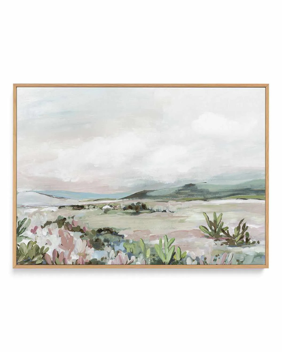 Wild Cactus Garden | Framed Canvas Art Print from Olive et Oriel where you can shop wallpaper and artworks online