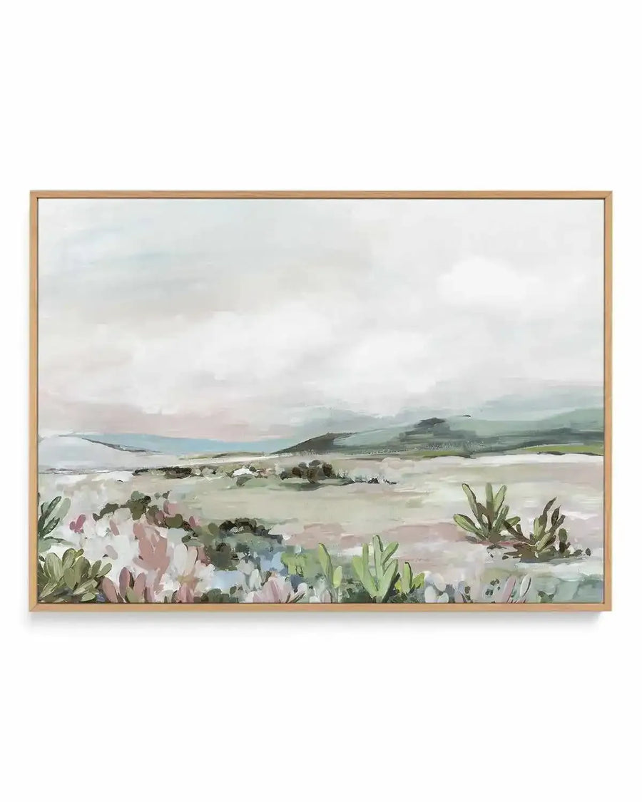 Wild Cactus Garden | Framed Canvas Art Print from Olive et Oriel where you can shop wallpaper and artworks online