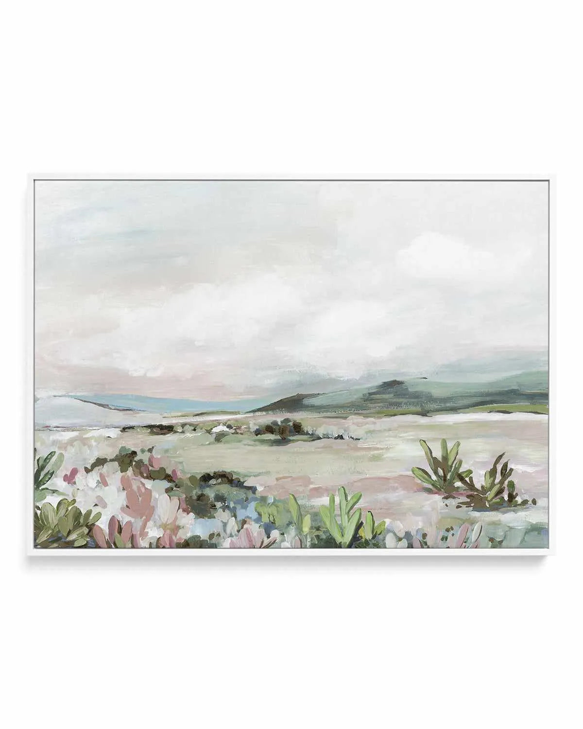 Wild Cactus Garden | Framed Canvas Art Print from Olive et Oriel where you can shop wallpaper and artworks online