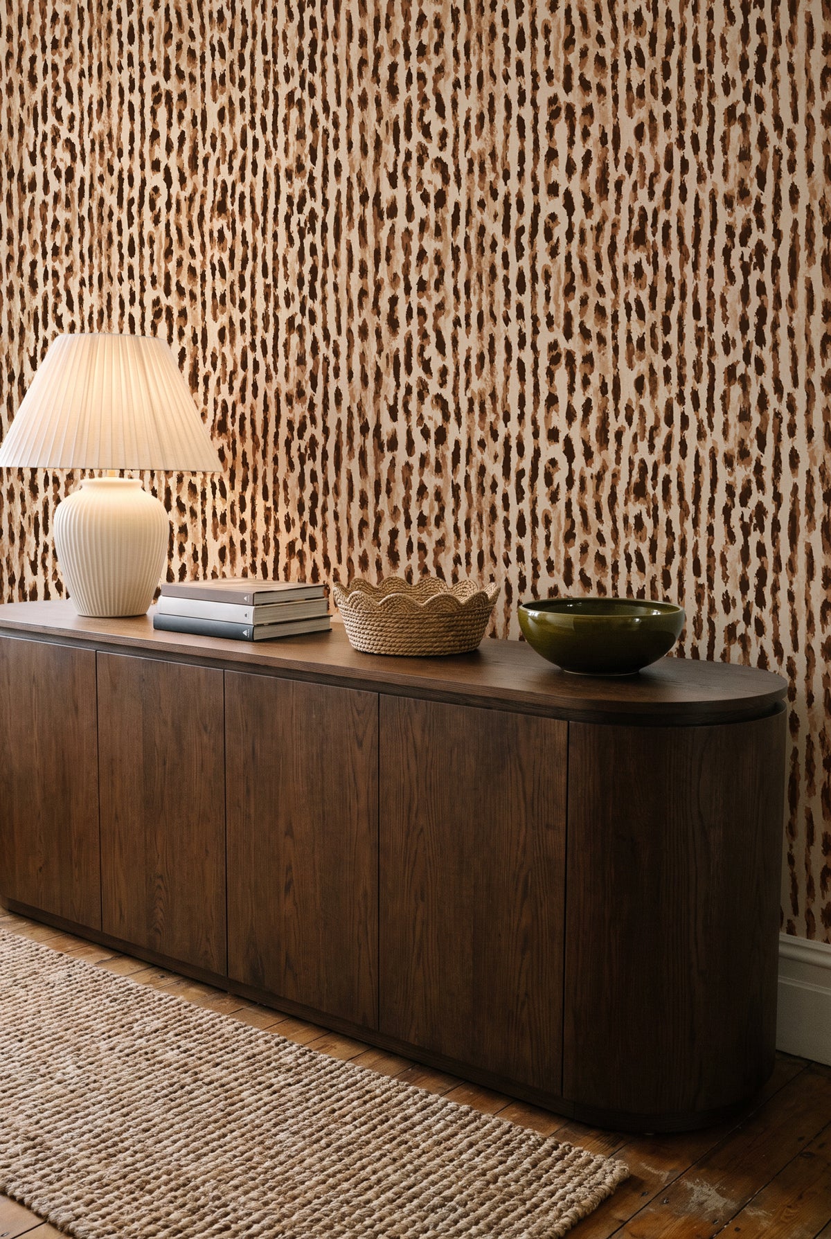 Wild Cat Animal Print Wallpaper