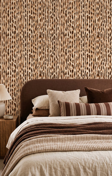 Wild Cat Animal Print Wallpaper