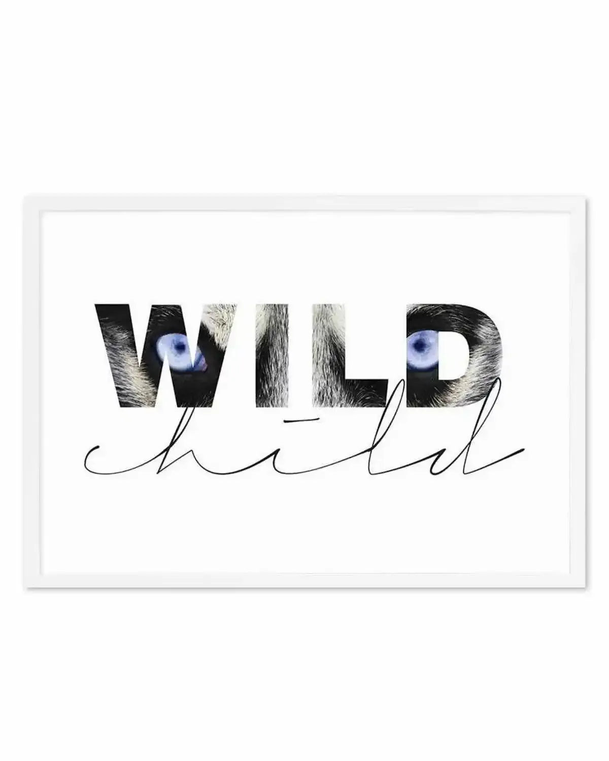 Wild Child Art Print from Olive et Oriel where you can shop wallpaper and artworks online