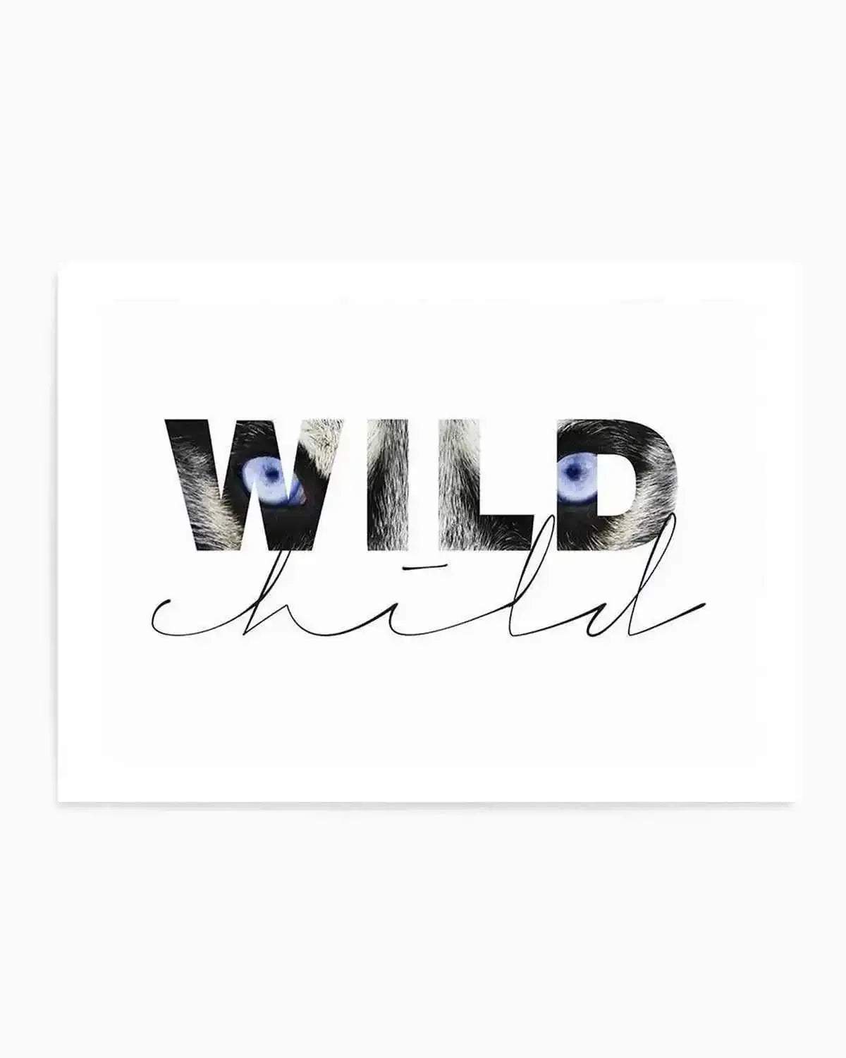 Wild Child Art Print from Olive et Oriel where you can shop wallpaper and artworks online