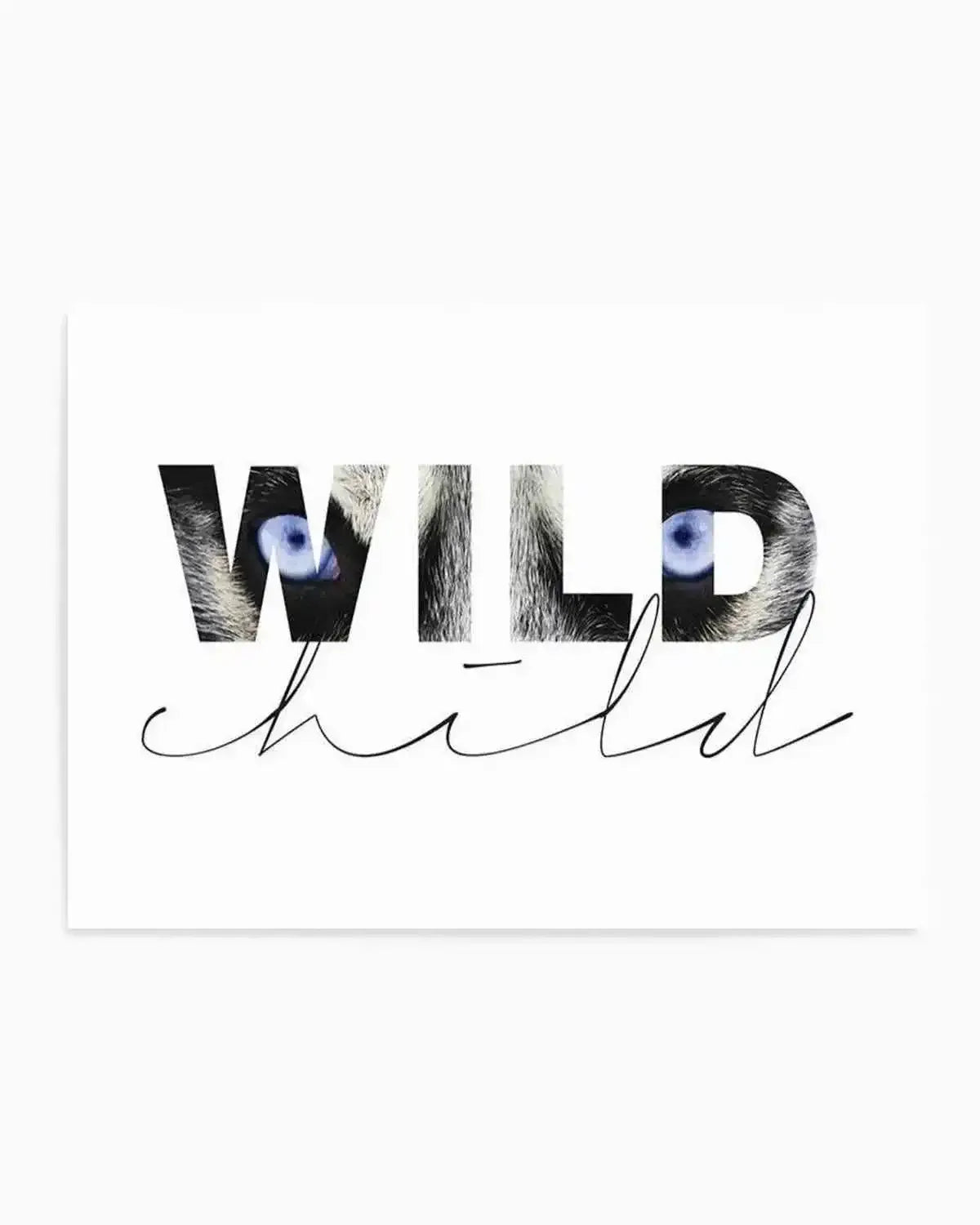Wild Child Art Print from Olive et Oriel where you can shop wallpaper and artworks online