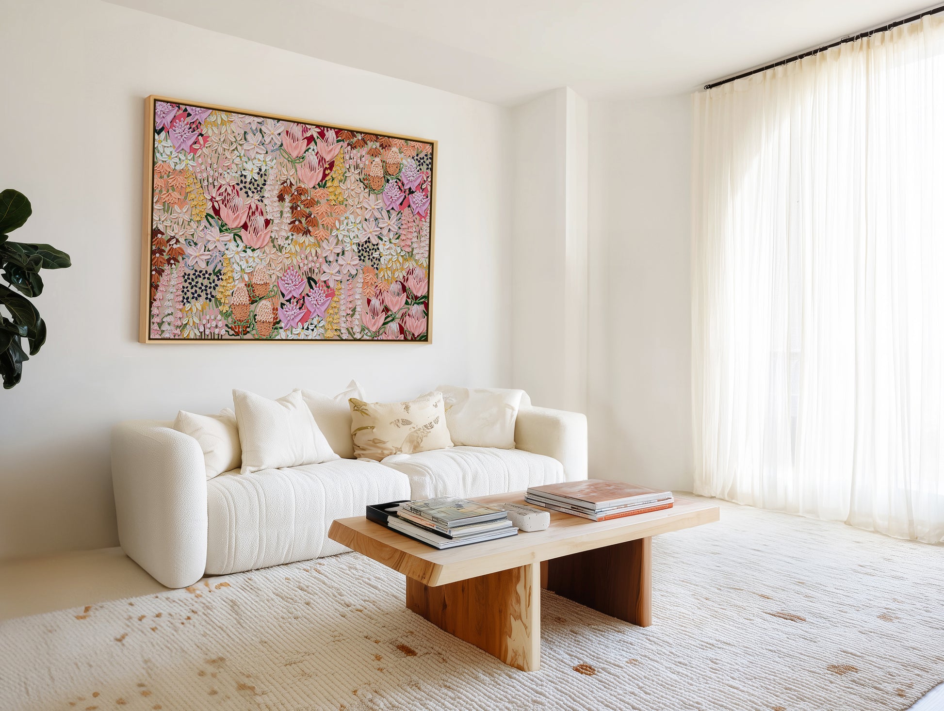 Wild Child by Alex Mason | Framed Canvas Art Print from Olive et Oriel where you can shop wallpaper and artworks online