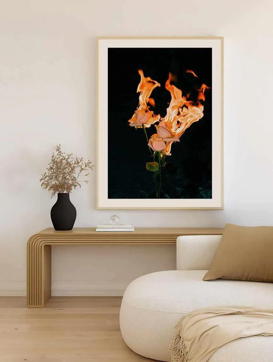 Wild Fire by Mario Stefanelli Art Print from Olive et Oriel where you can shop wallpaper and artworks online