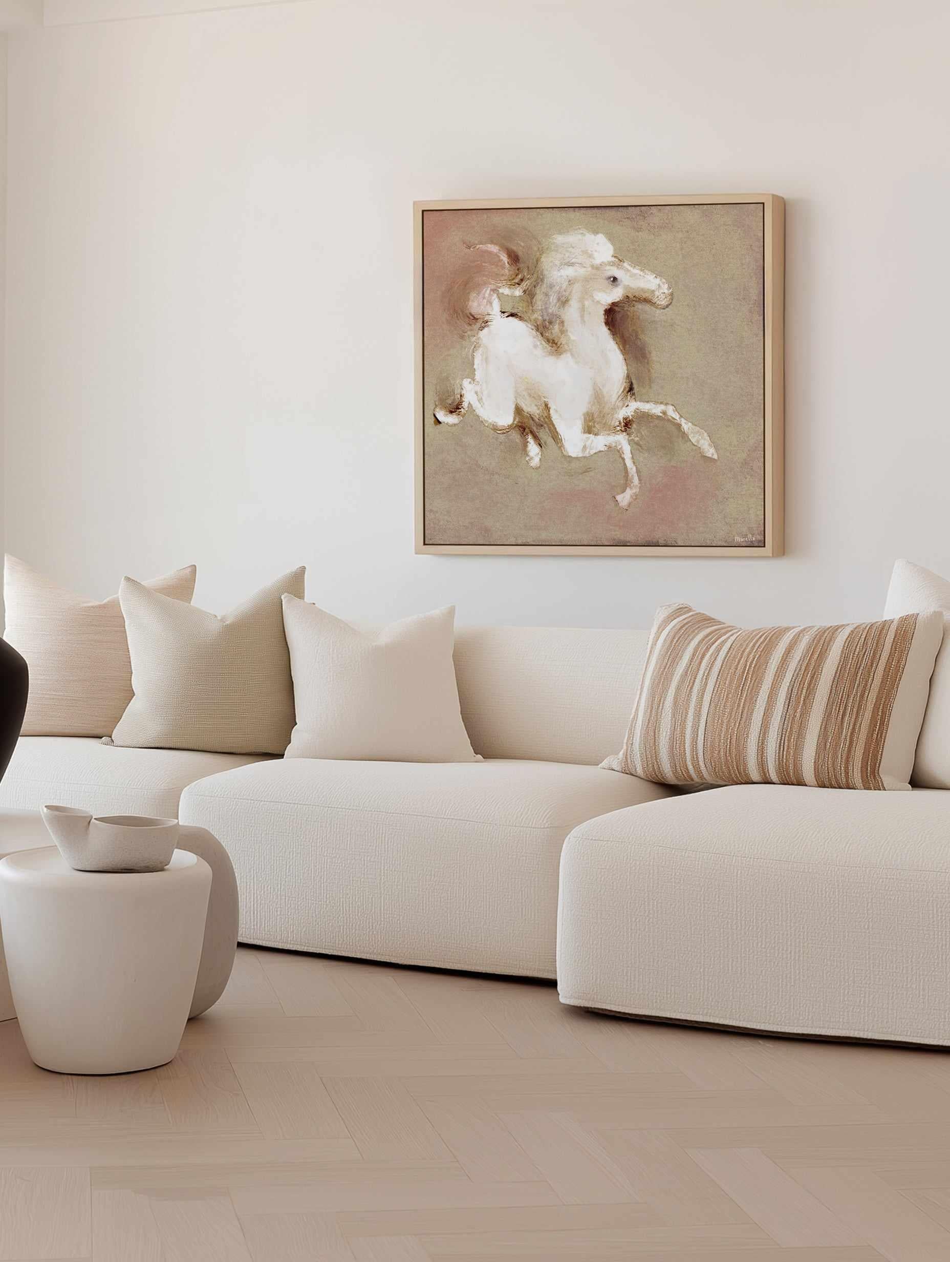 Wild Horse 1 by Marco Marella | Framed Canvas Art Print from Olive et Oriel where you can shop wallpaper and artworks online